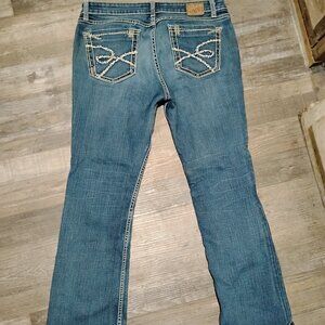 BKE Denim Sabrina Mid Rise Boot